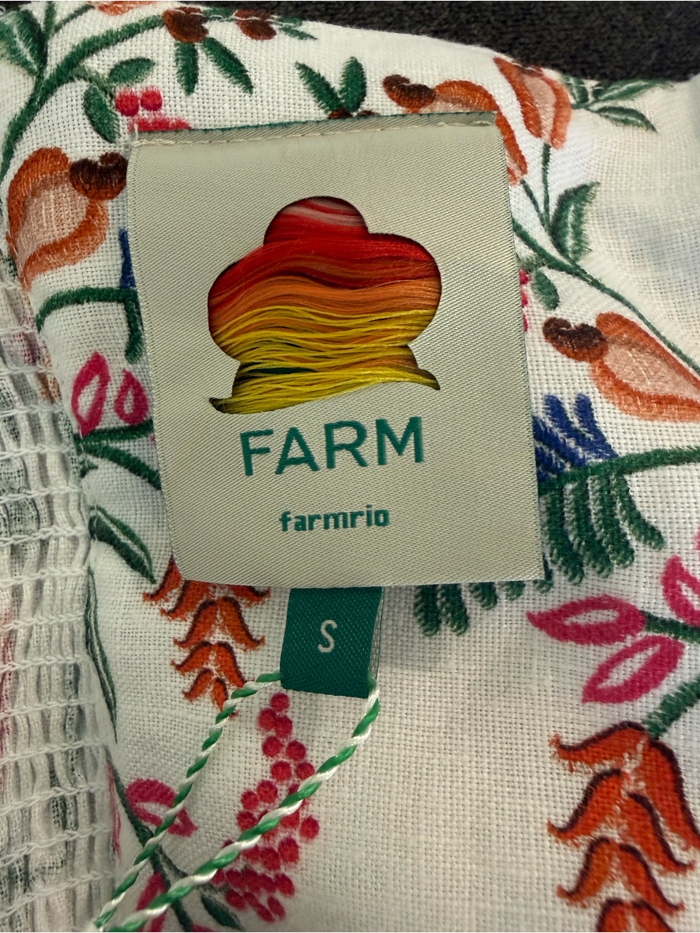 Farm Rio Off-White Delicate Forest Euroflax™ Premium Linen Romper NWT SIZE SMALL - Picture 11 of 15